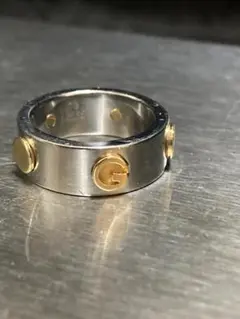 グッチ INOX イノックス Gロゴ シルバー ゴールド コンビ 11号