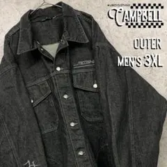 【レア3XL☆US輸入90s】ミヨシデニム ストリート系 袖刺繍デニムジャケット