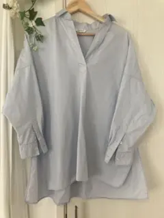 PLST ブルー シャツ Sサイズ