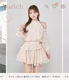 Darich ボリュームシフォンミニワンピース