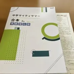 お値引き　中学マイティサマー 合本 3年 夏期テキスト 英数理社国