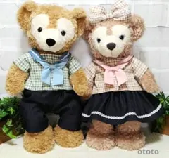 ダッフィー&シェリーメイSサイズ　ハンドメイドコスチューム　セーラーカラーペア