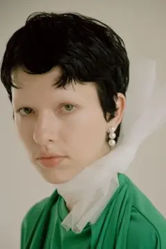 【美品】 ピアス 真珠 イヤリング 大ぶり『SOLOV』 大粒 3連パール