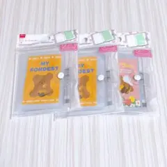 ダイソー PVCカバーカードホルダー ミニシール帳 シール帳 くま