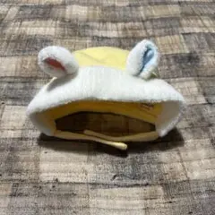 ミキハウス ベビー 帽子 冬 うさ耳 フリース ボア 黄色 パイロットキャップ