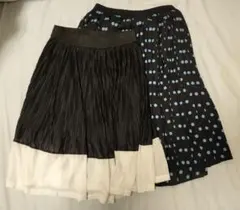 中古【UNIQLO&GU】スカート(2枚セット) Sサイズ