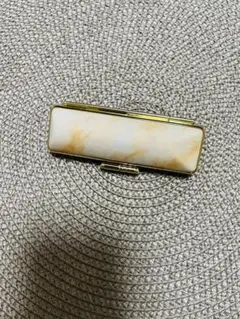 大理石柄印鑑ケース　中　黄色