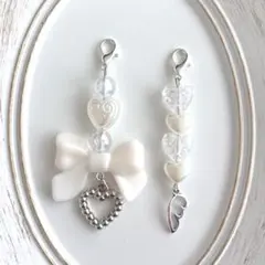 ハート♡リボン チャームセット 平成 y2k たまごっちuni