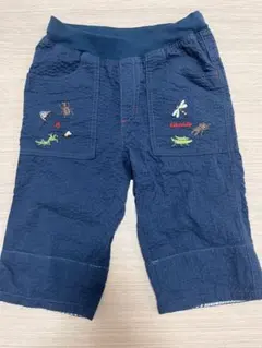 kladskap昆虫刺繍 ネイビーハーフパンツ120cm