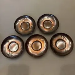 純銅製 開新堂茶托 5客 - メルカリ