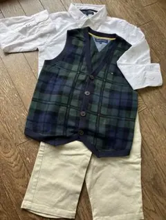 トミーヒルフィガー シャツ ズボン ベスト 120 セミフォーマル 男の子