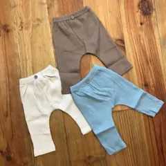 韓国子供服☺︎リブレギンス　２枚セットで１５００円