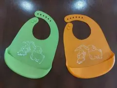 シリコン製お食事エプロン 2枚セット