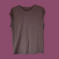 【値下げ】無印　スリーブレス　フレンチスリーブ Tシャツ M