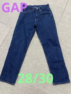 GAP RELAXED TAPER 28/30 ダークブルー ストレートデニム