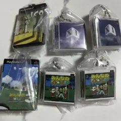 ゲームパッケージ　ミニチュアチャーム　6点セット　ICO XI みんなのGOLF