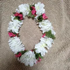 お買い得！フラダンス用レイ 白とピンク