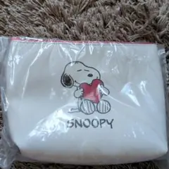 DHCスヌーピー　ポーチ＆ミラーセット（ハート）新品未開封品