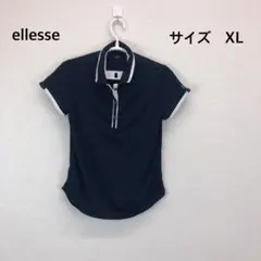 【希少/新品】エレッセ×ウインザー 別注 テニスウェア ポロシャツ 紺 XL