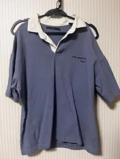 【CIAOPANIC】ポロシャツ　ブルー　柄シャツ