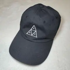 HUF トリプルトライアングル キャップ ブラック 刺繍ロゴ アジャスターのサムネイル