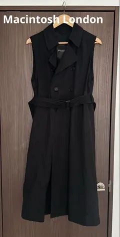 良品 UNITED TOKYO カットワークベストワンピース アシメ 腰ベルト 