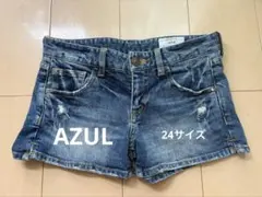 AZUL デニムショートパンツ ダメージ加工のサムネイル
