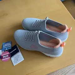 SKECHERS グレー/オレンジ　美品　24