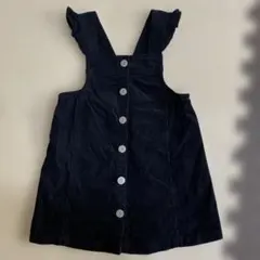 babyGAP ブラック コーデュロイ ジャンバースカート