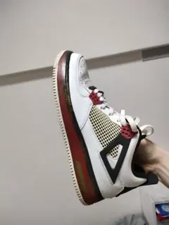 Air Jordan 4 × エアフォースワン　ホワイト/レッド/ブラック