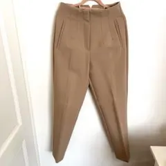 美品　ZARA ハイウエスト　テーパード　パンツ　ベージュ　S