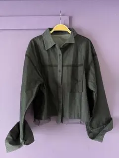 &.NOSTALGIA チュールレイヤードデニムシャツのサムネイル