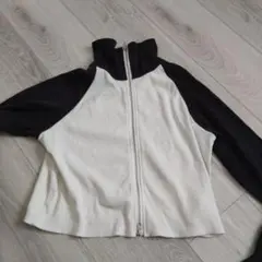 GU キッズ ジップアップジャケット バイカラー Lのサムネイル