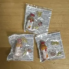 ゴンチャ アクリルチャーム付きミニチュアキーホルダー 3個セット