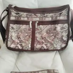 LeSportsac 植物柄 ショルダーバッグ　ポーチ付き