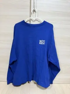SHEIN 青 Mサイズ 長袖Tシャツ
