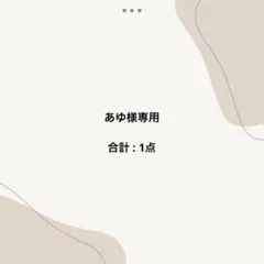 あゆ様専用⭐︎