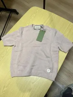 値下げGUCCI ピンク 半袖ニットセーター