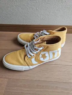 【オススメ】CONVERSEイエローハイカットスニーカー25.5㎝