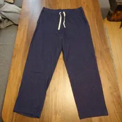 ユニクロ ステテコ風デニムパンツ Lサイズ インディゴブルー