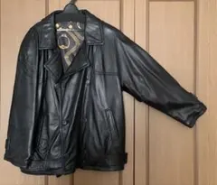 【値引き中】レザーダブルジャケット / Mサイズ/ 本皮/メンズ