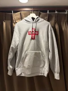 Supreme グレー フード付きパーカー Sサイズ