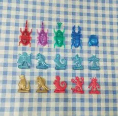 新品　台座怪獣　ペラ怪獣　コリス　フエラムネ　クリアラメ　クワガタ　　カブトムシ