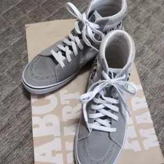 VANS　グレー ハイカットスニーカー