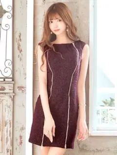 【匿名発送】Jewels＊ジッパー付きツイードミニドレス