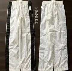 未使用90s極太 NIKE バギーナイロントラックパンツ オールスナップボタンのサムネイル