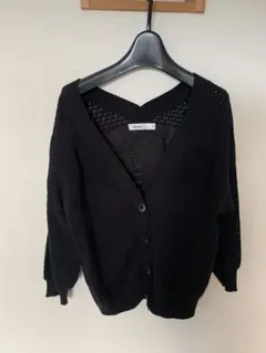 niko and ... ブラック Vネックカーディガン