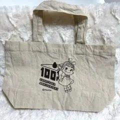 【不二家】ペコちゃん　100周年記念　限定品　ランチトート　トートバッグのサムネイル