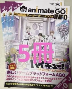 アニメイト　5冊　エージーオー　インフォ　リーフレット　フライヤー　ハイキュー