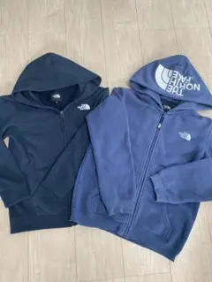 ★THE NORTH FACE★パーカー 140cm ネイビー　2枚セット